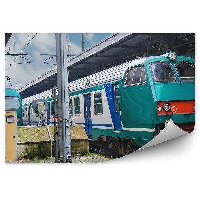 Fotótapéta Állomás Olaszországban vonatok megállnak