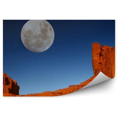 Öntapadós fotótapéta falra Valley rocks Arizona Utah hold ég