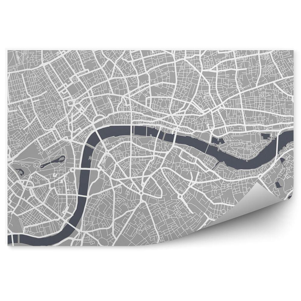Fotótapéta London városterv térképe