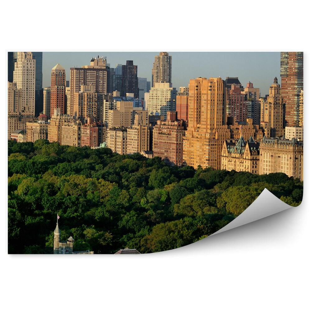 Fotótapéta felhőkarcolók fények árnyékok folyó New York-i égbolt