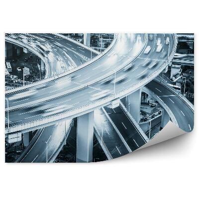 Fotó poszter tapéta Shanghai városi közúti utcai autók