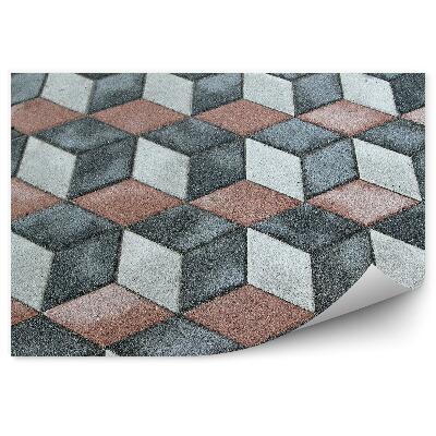 Öntapadós fotótapéta falra Kocka minta