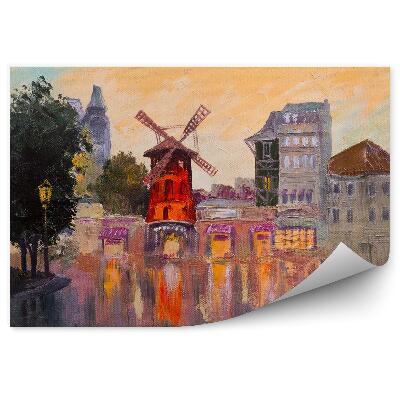Fotótapéta Olajfestmény táj moulin rouge paris france
