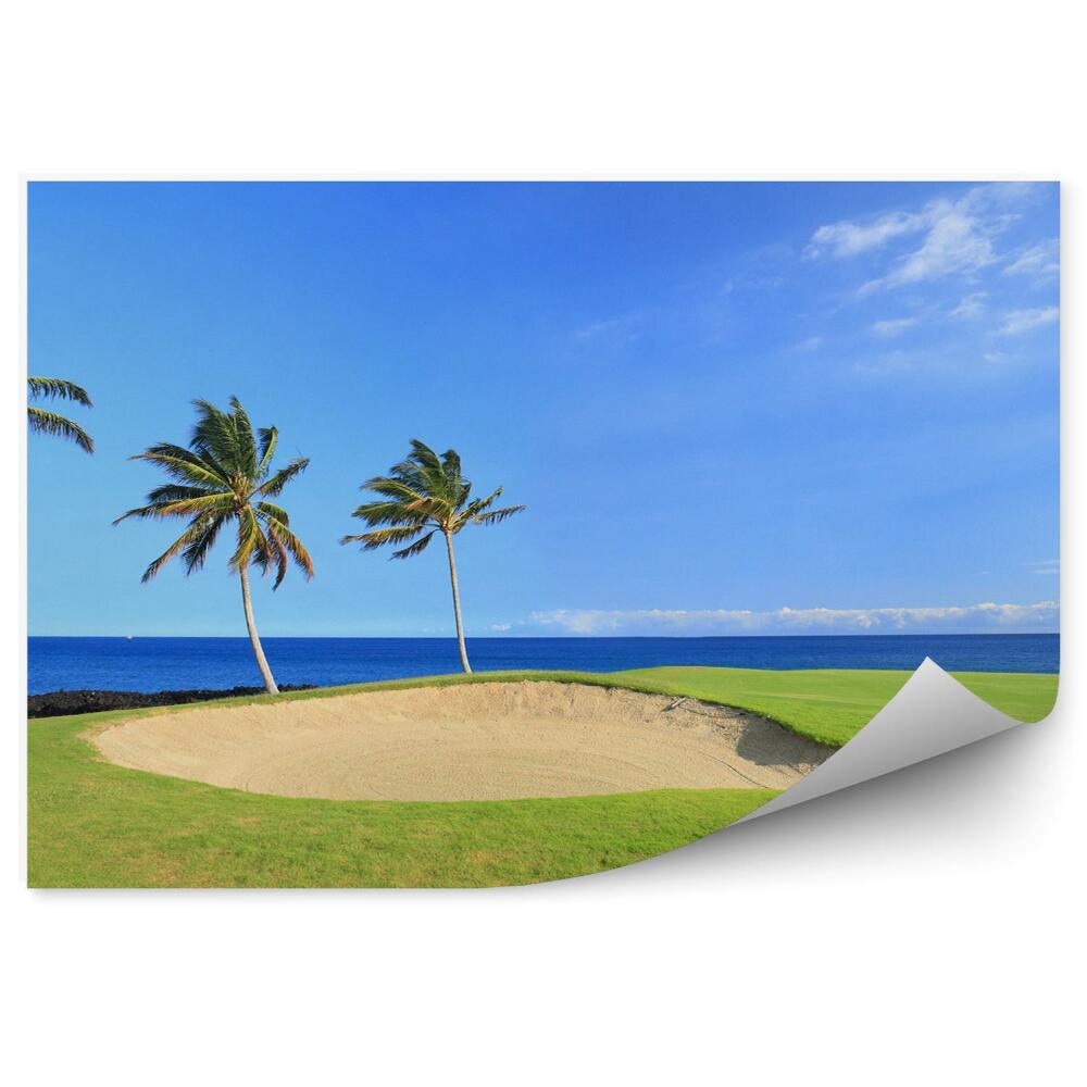 Poszter tapéta hawaii golfpálya óceán égbolt felhők