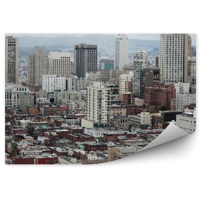 Fotótapéta épületek felhőkarcolók fények San Francisco