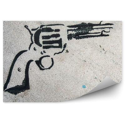 Öntapadó fotótapéta Graffiti revolver
