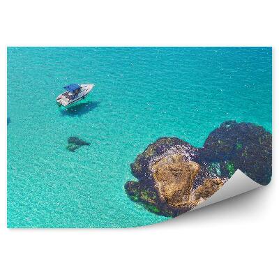 Fotótapéta Sziget szív alakú kék víz kilátással