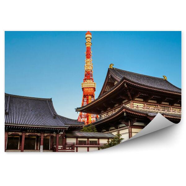 Kép tapéta Tokyo Tower Temple Japán építészet