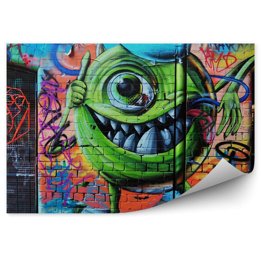 Öntapadós fotótapéta Graffiti Monsters Inc. rajzfilm