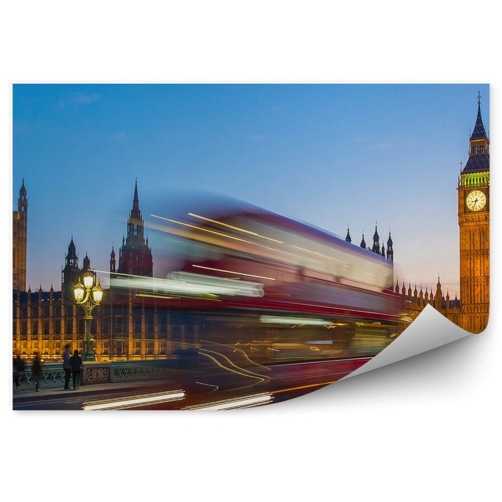 Fotótapéta Autók busz közlekedési lámpák Big Ben London