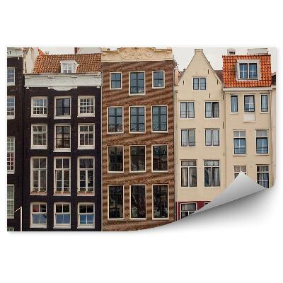 Fotótapéta Egy velencei csatorna épületének görbe homlokzata