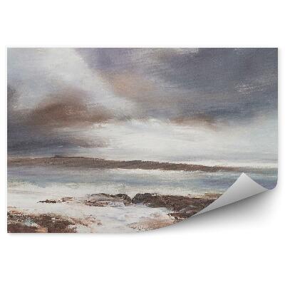 Poszter tapéta Vihar tenger tengerpart absztrakt festett