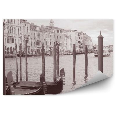 Modern fotótapéta Fekete-fehér gondolák vízi táj