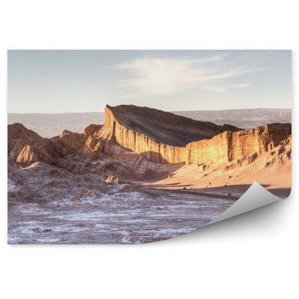 Modern fotótapéta Valle de la Luna sivatag atacama chile sziklák ég felhők