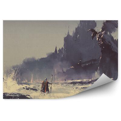 Poszter tapéta Fantasy grafikai szörny tengeri hullámok