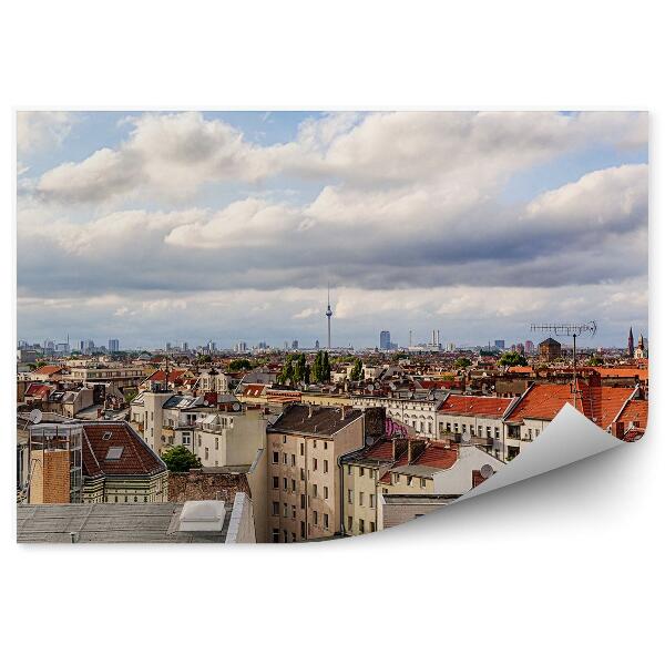 Öntapadós fotótapéta Berlin város panoráma épületek ég felhők