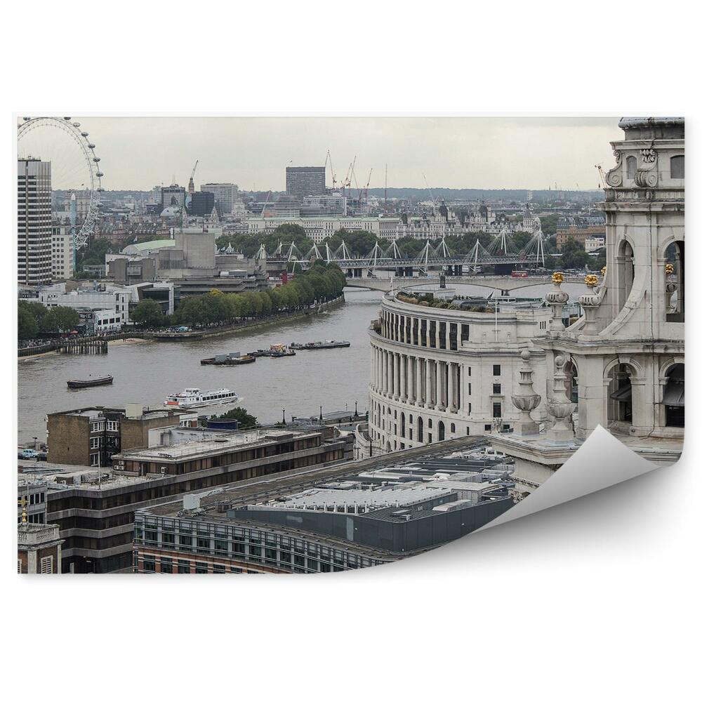 Poszter tapéta Westminster Palota Big Ben Bridge Temze London