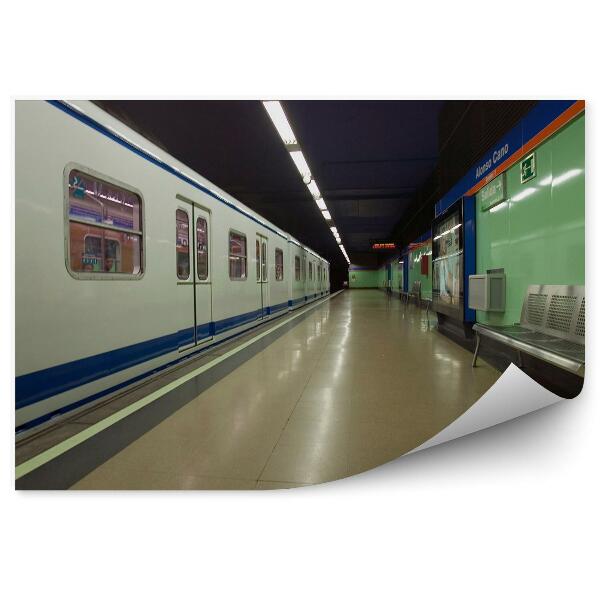 Fotó poszter tapéta Madrid metró vasútállomás közlekedés