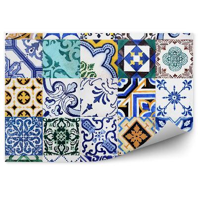 Fotótapéta Kollázs mozaik csempe színes vintage mintákkal