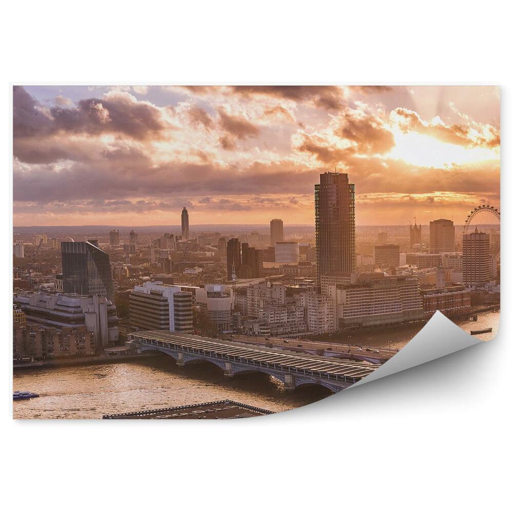 Fotótapéta London légi felvétel a városra