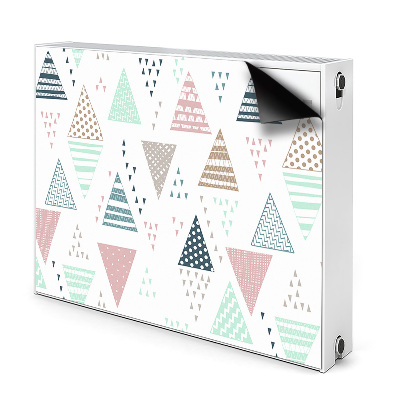 Radiátor mágnes dekoráció Rajzolt háromszögek