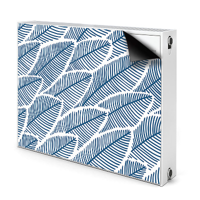 Radiátor mágnes dekoráció Kék levelek