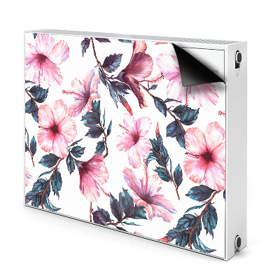 Mágneses fűtőtest burkolat Hibiszkusz virágok