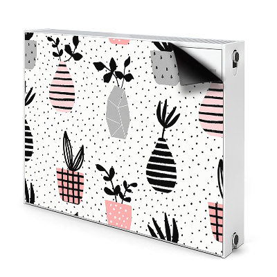 Mágneses radiátor takaró Virágok vázában