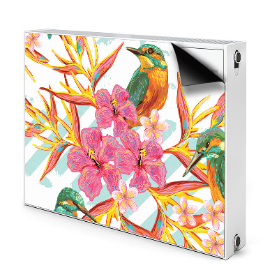 Mágneses radiátor dekoráció Nyári madarak