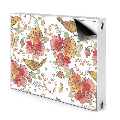 Mágneses fűtőtest burkolat Madár dísz