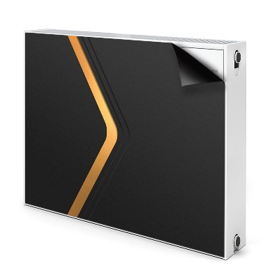 Radiátor mágnes dekoráció Elegáns fekete műalkotás