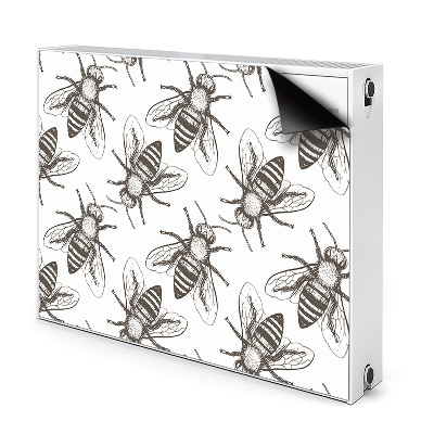 Mágneses radiátor takaró Méhek mintája