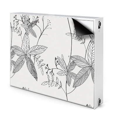 Mágneses radiátor dekoráció Doodle virágok