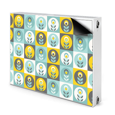 Mágneses fűtőtest burkolat Virágos design