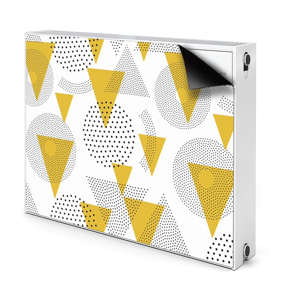 Mágneses radiátor dekoráció Körök és háromszögek