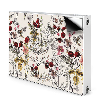 Mágneses fűtőtest burkolat Mezei virágok