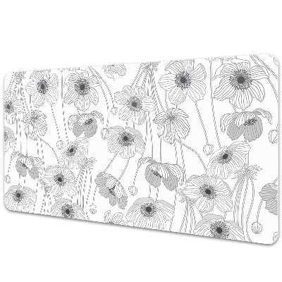 Irodai asztal alátét Pipacsok