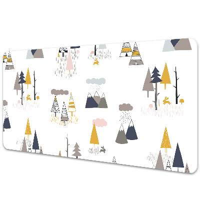 Iróasztal könyökalátét fák