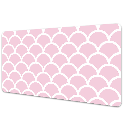 Irodai asztal alátét Rózsaszín halpikkely