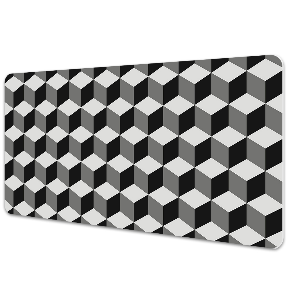 Iróasztal alátét Kocka geometriai 3D-s minta