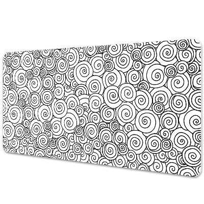 Iróasztal alátét Fekete-fehér geometriai örvények