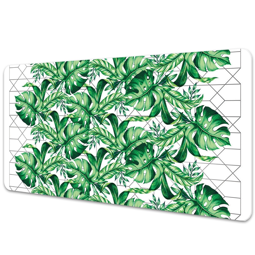 Könyökalátét Monstera a háttérben a vonalak