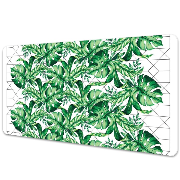 Könyökalátét Monstera a háttérben a vonalak