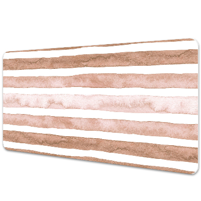 Irodai asztal alátét Geometrikus barna csíkok