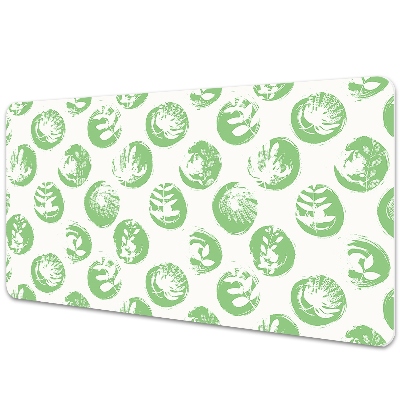 Irodai asztal alátét Növények geometriai pontokban