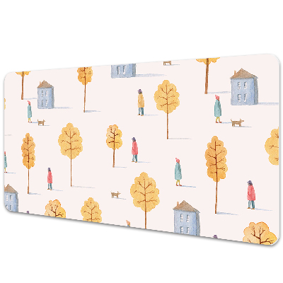 Iróasztal alátét Építészet a fák között