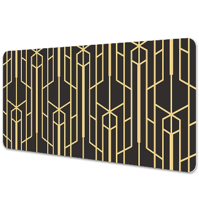 Iróasztal könyökalátét Sárga geometriai vonalak