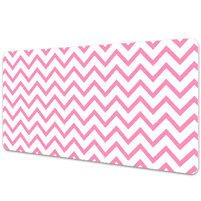 Iróasztal könyökalátét Rózsaszín geometriai cikkcakk