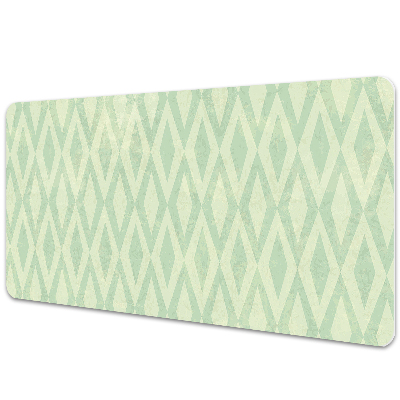 Irodai asztal alátét Zöld vintage rombuszok