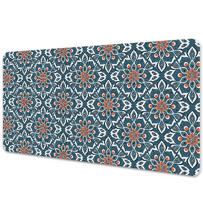 Iróasztal könyökalátét Kék-fehér mandala